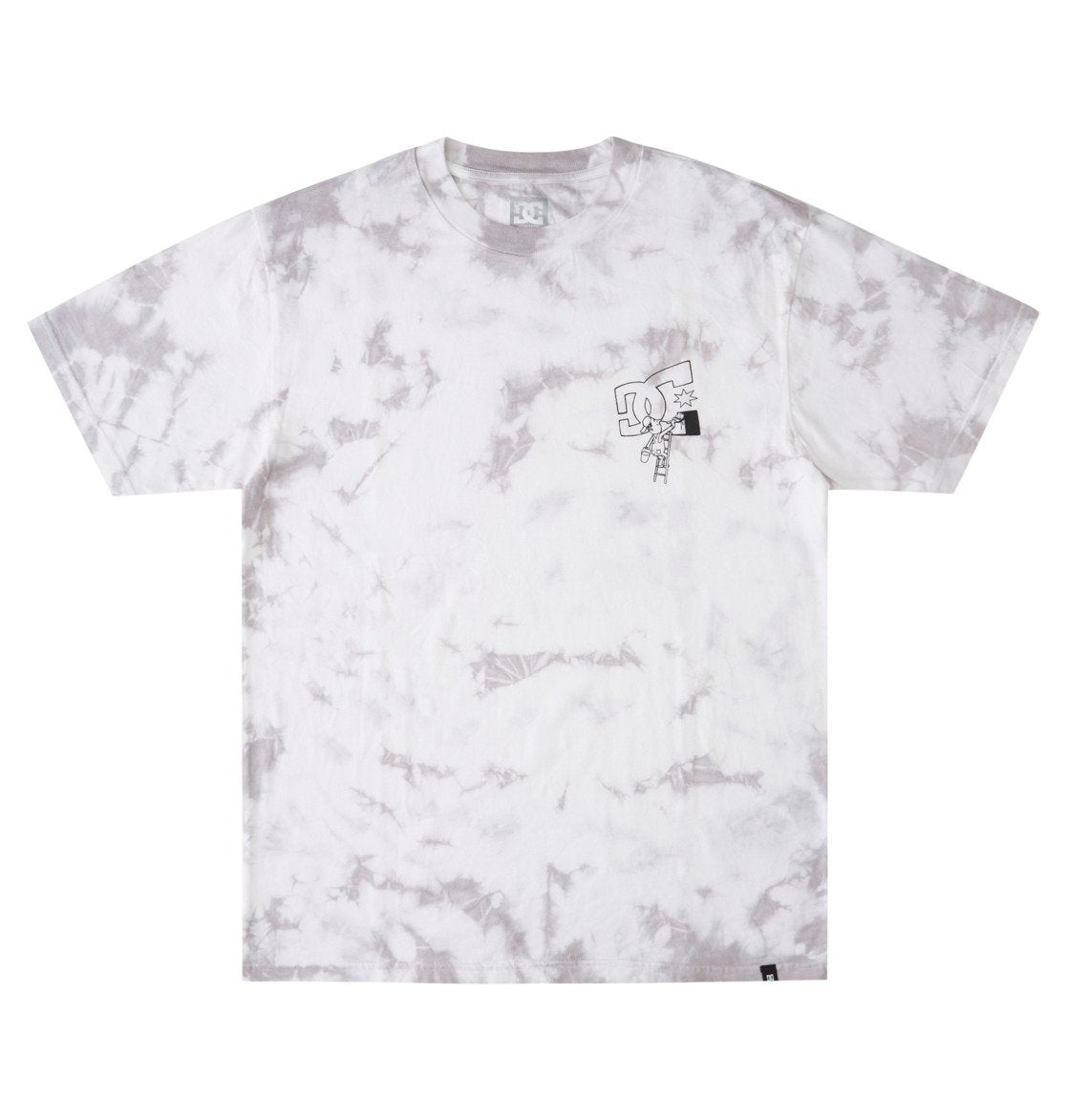 DC Fill In Short Sleeve T-Shirt for Men Tie Dye ADYZT05107