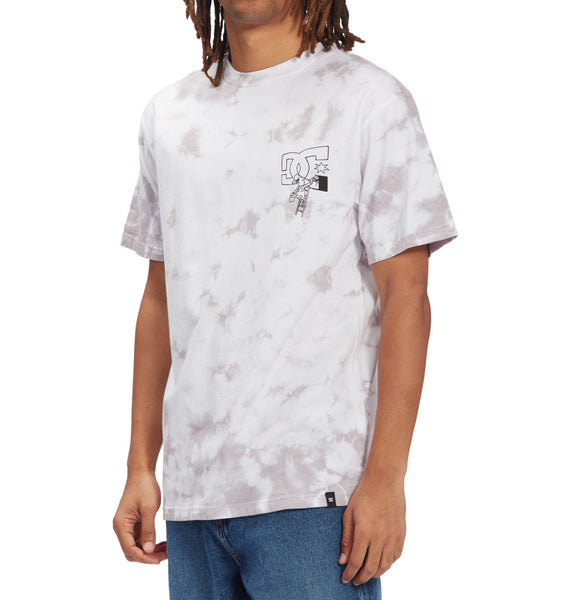 DC Fill In Short Sleeve T-Shirt for Men Tie Dye ADYZT05107