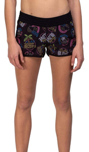 Body Glove Women's Neon Boardshort Black BGA-WSH-00