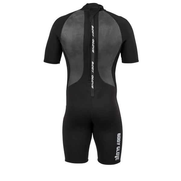 Body Glove Men's Wetsuit Pro 3 2/1 Back Zip Springsuit Large BlackBGV-MSS-0019