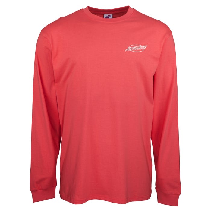 Santa Cruz Slasher Long sleeve T-Shirt Washed Red  SCA-LTE-09