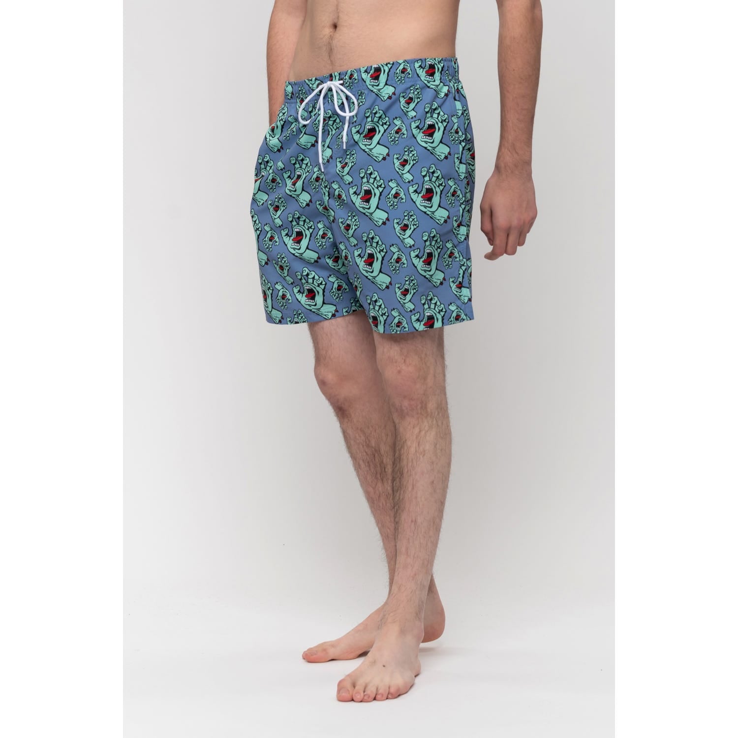 Santa Cruz Hands All Over Swim Shorts Washed Navy SCA-SHR-43