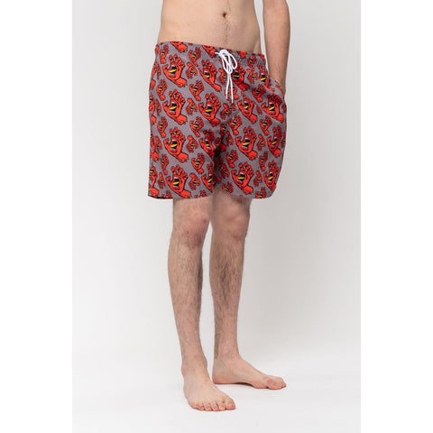 Santa Cruz Hands All Over Swim Shorts Light Grey SCA-SHR-43