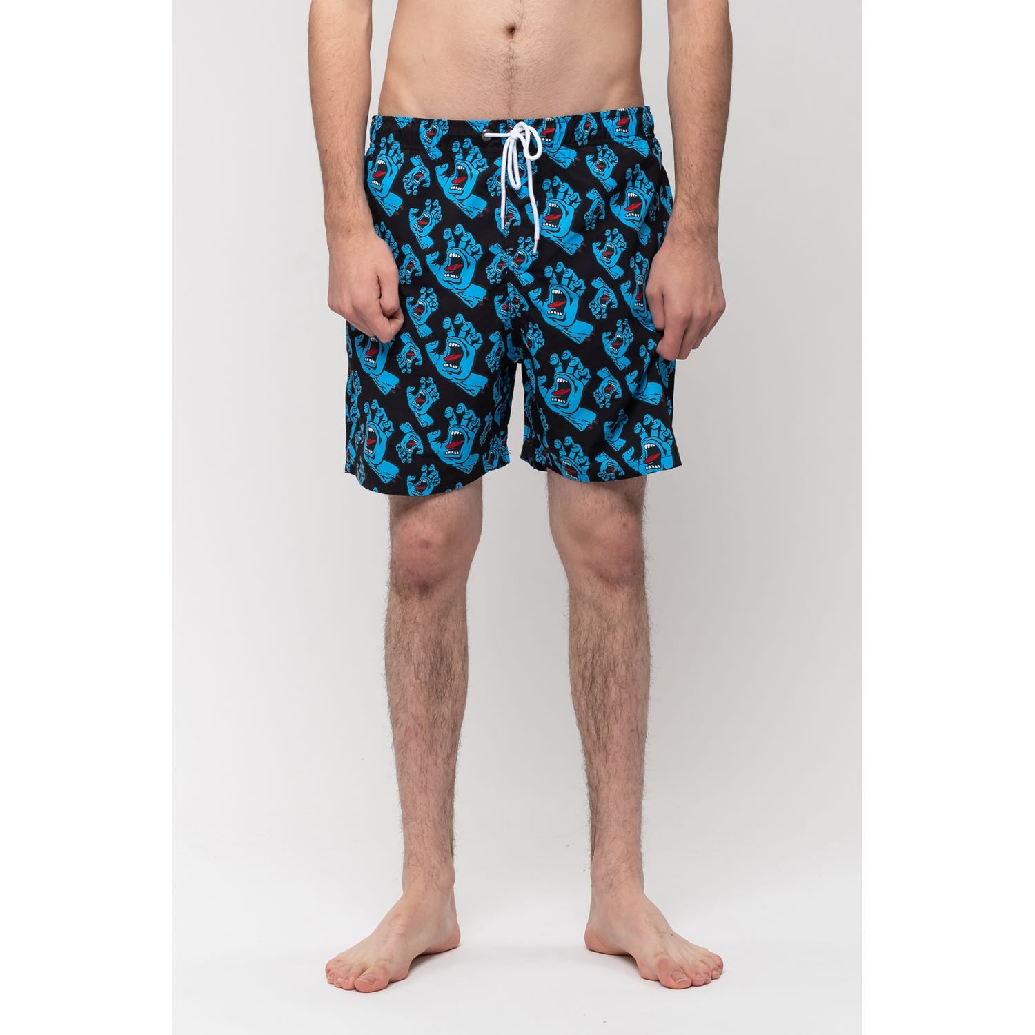 Santa Cruz Hands All Over Swim Shorts Black SCA-SHR-44