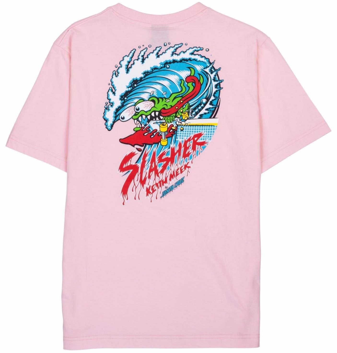 Santa Cruz Womens T-Shirt Wave Slasher Tee - Pink