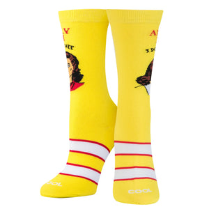 Cool Socks IDGAS Crew Socks Womens Size US 5-10 Yellow 10781WCNCF
