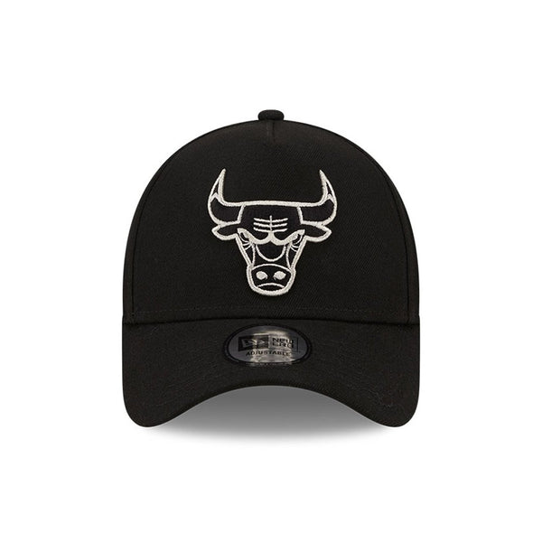 New Era Chicago Bulls Gold Logo Black 9Forty A-Frame Cap 60184632