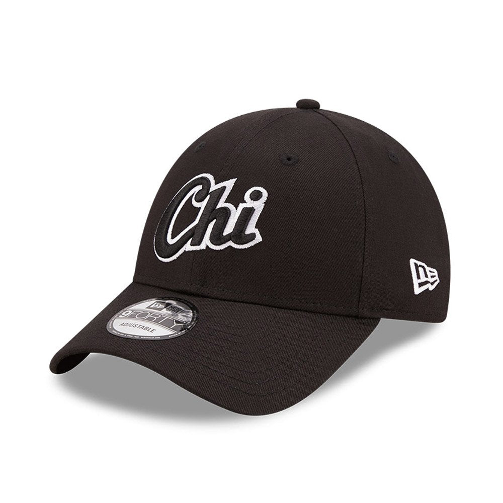 New Era 9Forty Cap Chicago White Sox Wordmark Logo Black 60240518