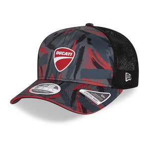 New Era 9Fifty Cap Ducati Print Black Trucker Stretch 60142912-SM