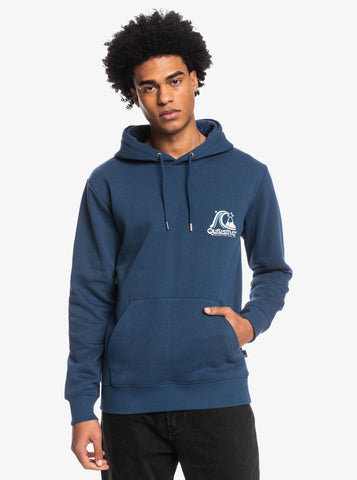 Quiksilver Rolling Circle Hoodie for Men Blue EQYFT04669
