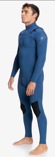 Quiksilver 4/3mm Everyday Sessions Chest Zip Mens Wetsuit Blue EQYW103121