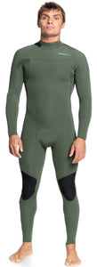 Quiksilver Mens 4/3mm Everyday Sessions BZ Medium Green Wetsuit EQYW103123