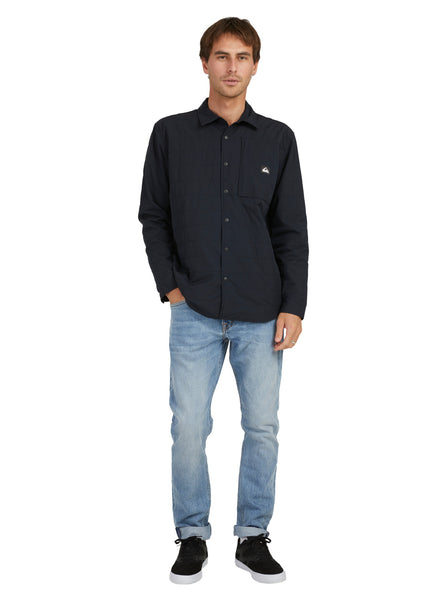 Quiksilver Artic Bait Mens Long Sleeve Overshirt Black EQYWT04251-KVJ0