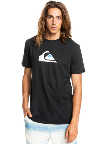 Quiksilver Comp Logo Mens T-Shirt Black EQYZT06534-KVJ0