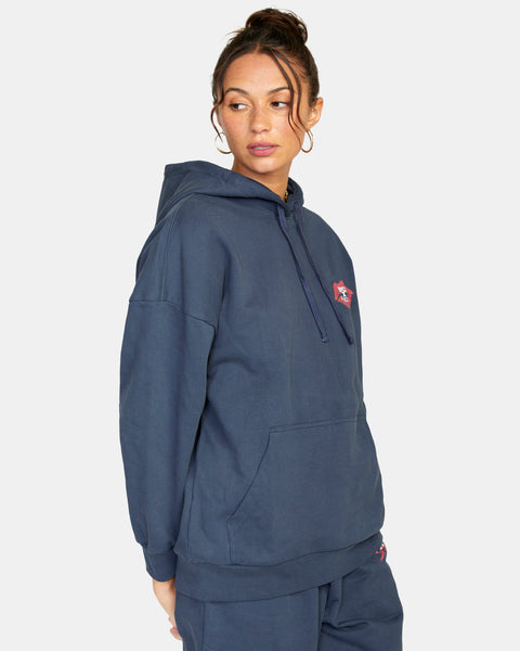 RVCA Stella Maxwell Hoodie for Women Blue Small F3HORCRVF2