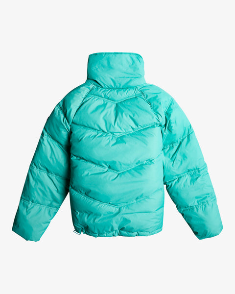 Billabong Winter Paradise Technical Puffer Jacket for Women Sea Green F3JK17BIF2