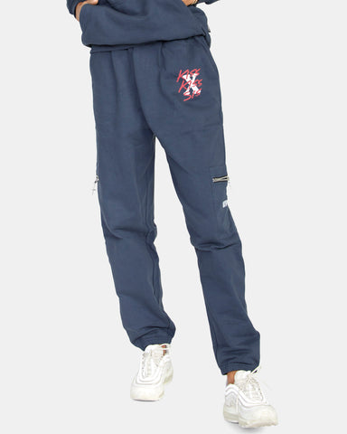 RVCA Stella Maxwell Sweats Tracksuit Bottoms for Women Blue Small