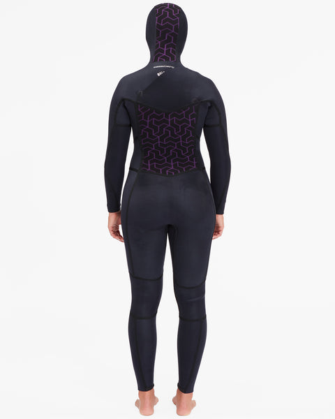 Billabong Womens 5/4mm Synergy Hooded Chest Zip Wetsuit  F45F36BIF2