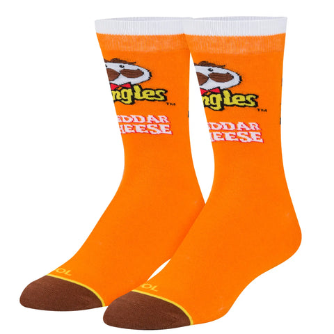 Cool Socks Pringles Cheddar Cheese Crew Socks Size US 8-12 10768MCNCD