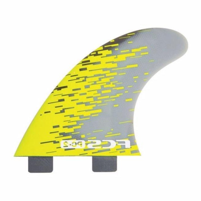 FCS II - PC-2 Tri fins / Thruster set Acid Smoke - PC02-142-00-R - Size XS