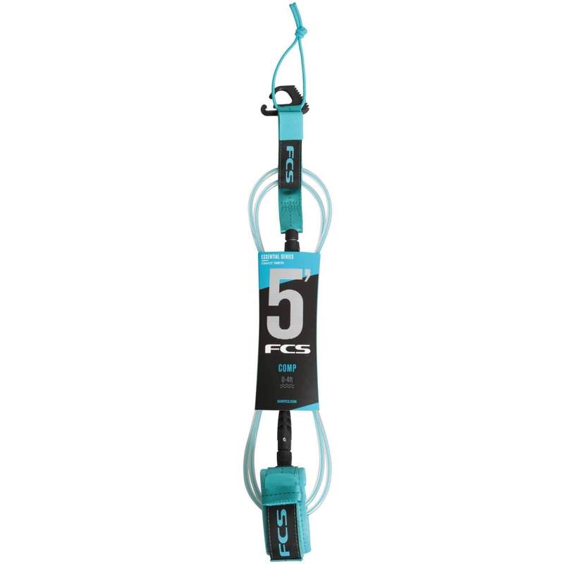 FCS 5' Competition Essential Series Leash - 2019-BLU-05F - Blue
