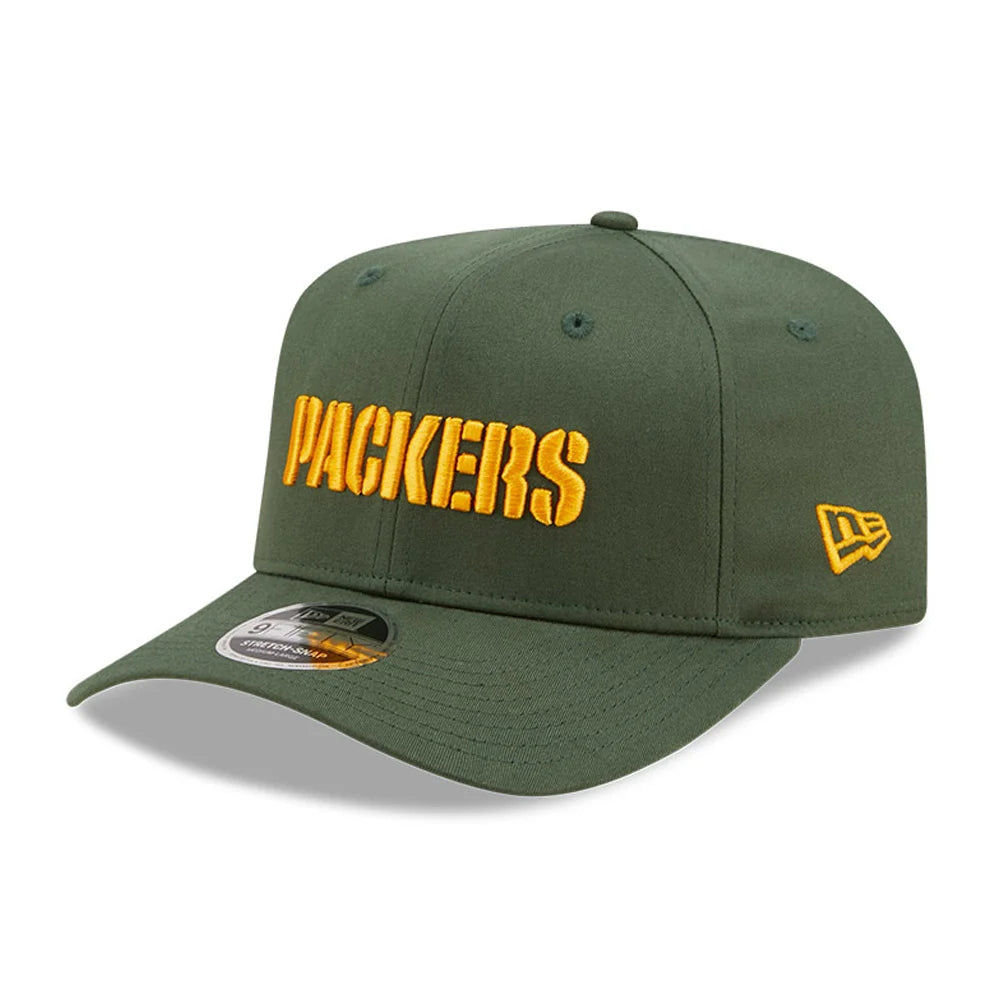 New Era Green Bay Packers Khaki 9FIFTY Stretch Snap Cap 60284938