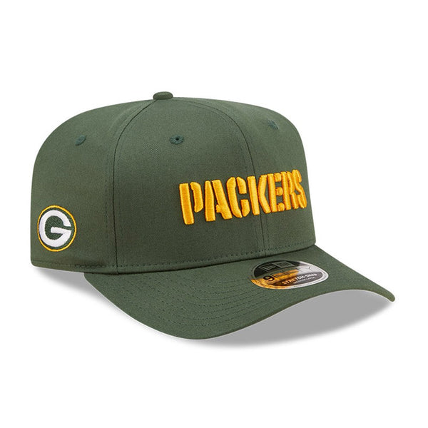 New Era Green Bay Packers Khaki 9FIFTY Stretch Snap Cap 60284938