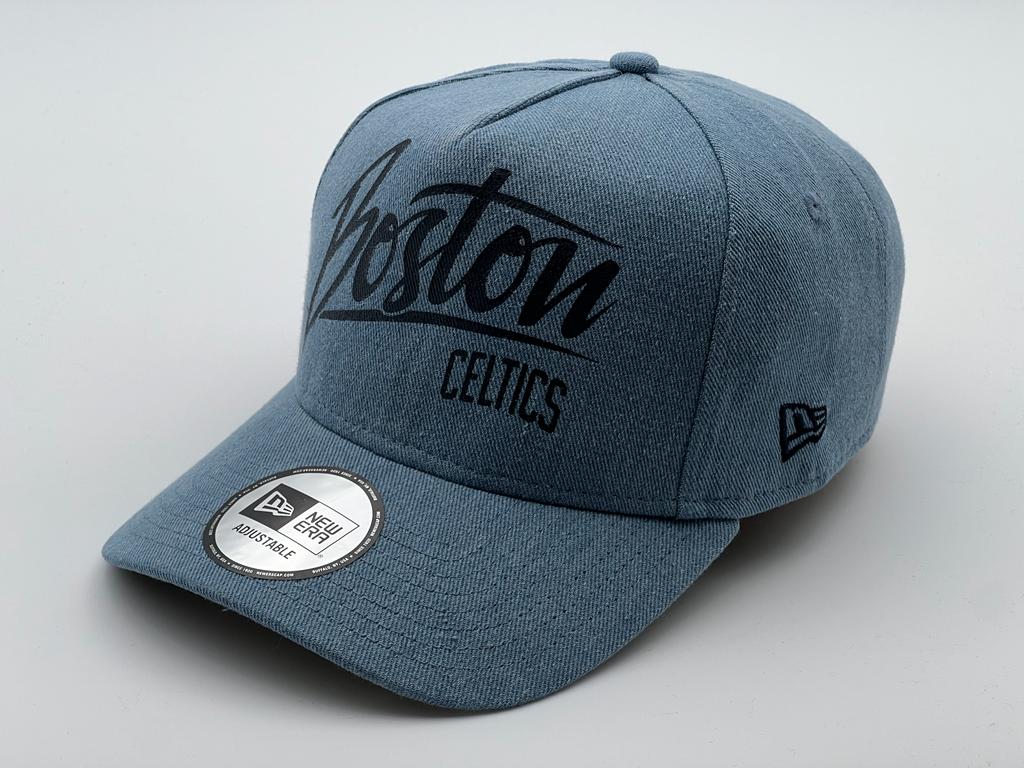 New Era Boston Celtics A frame NBA basketball Denim Adjustable Cap 11941839