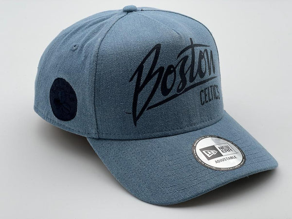 New Era Boston Celtics A frame NBA basketball Denim Adjustable Cap 11941839