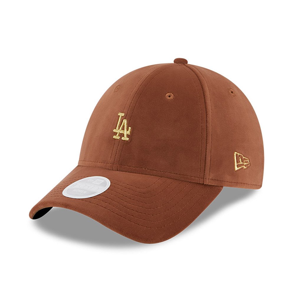 New Era New LA Dodgers Womens Metallic Brown Velour 9Forty Cap 60184766