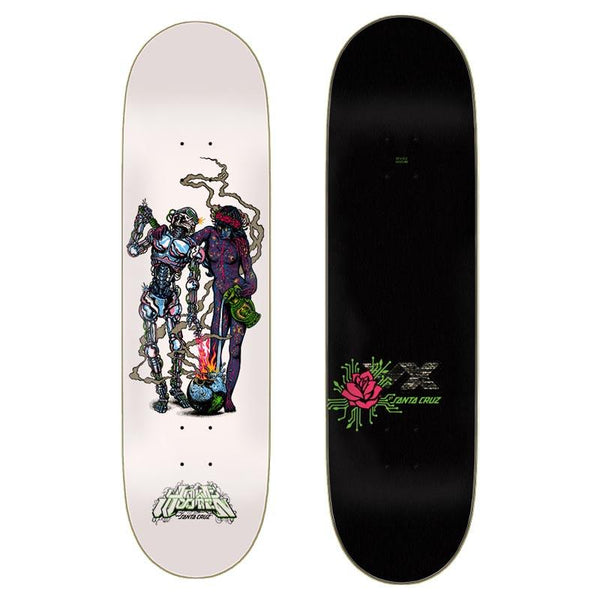 Santa Cruz Skateboard VX Deck Jake Wooten pro Model White 8.5" SCR-SKD-2394