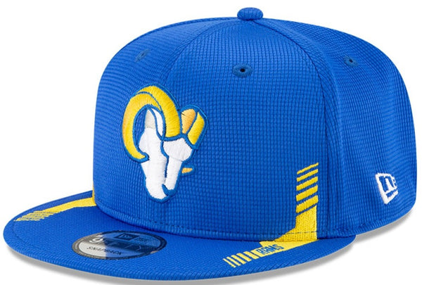 New Era 9Fifty Royal Los Angeles Rams 2021 NFL Sideline Home Snapback Hat