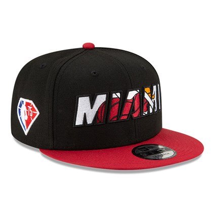 New Era Miami Heat NBA Draft Black 9Fifty Cap S/M 60143989
