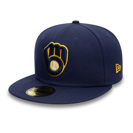 New Era Milwaukee Brewers Navy 59Fifty Cap 12593078-738