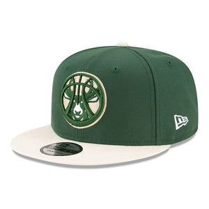 New Era Milwaukee Bucks NBA Draft Green 9FIFTY Cap 60143961