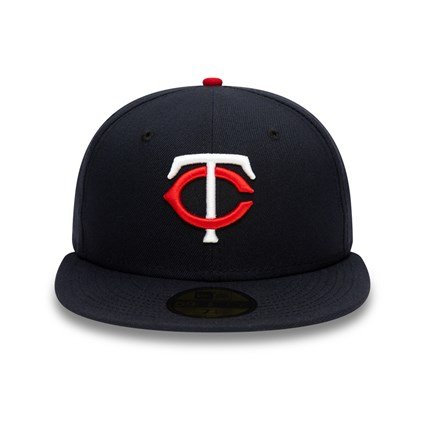 New Era Minnesota Twins Authentic On Field Navy 59Fifty Cap 12593077  7 3/8