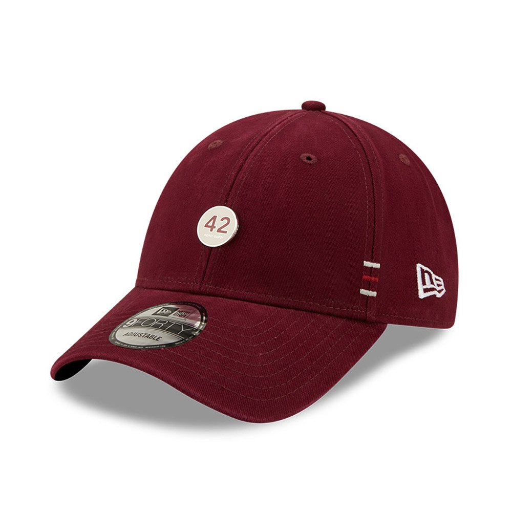 New Era Moto Guzzi Brushed Cotton Maroon 9Forty Cap 60221449