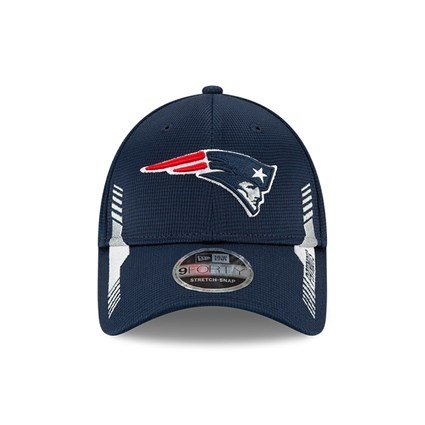 New Era New England Patriots NFL Sideline Home Blue 9Forty Snap Cap 60178718