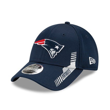 New Era New England Patriots NFL Sideline Home Blue 9Forty Snap Cap 60178718
