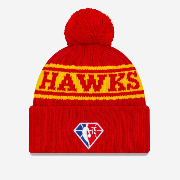 New Era Atlanta Hawks NBA21 Draft Edition Pom Knit Beanie Hat 60143864