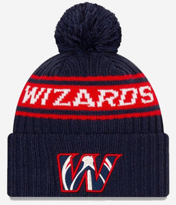 New Era Washington Wizards NBA21 Draft Edition Pom Knit Beanie Hat 60143861