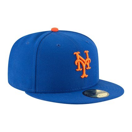 New Era New York Mets Authentic On Field Game Blue 59Fifty Cap 12572842 7 3/8