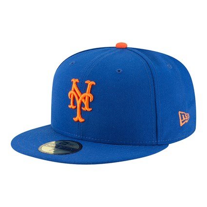 New Era New York Mets Authentic On Field Game Blue 59Fifty Cap 12572842 7 3/8