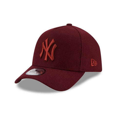 New Era New York Yankees Melton Crown Maroon 9Forty E-Frame Cap 60184809