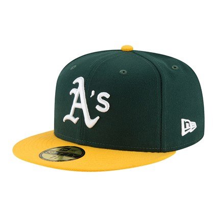 New Era Oakland Athletics Authentic on Field Home Green 59FIFTY Cap Green 12572840 7 1/4