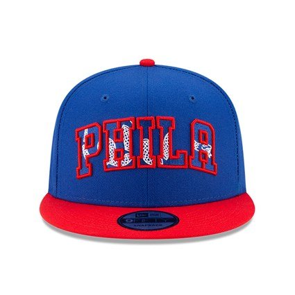 New Era Philadelphia 76ERS NBA Draft Blue 9Fifty Cap S/M 60143952