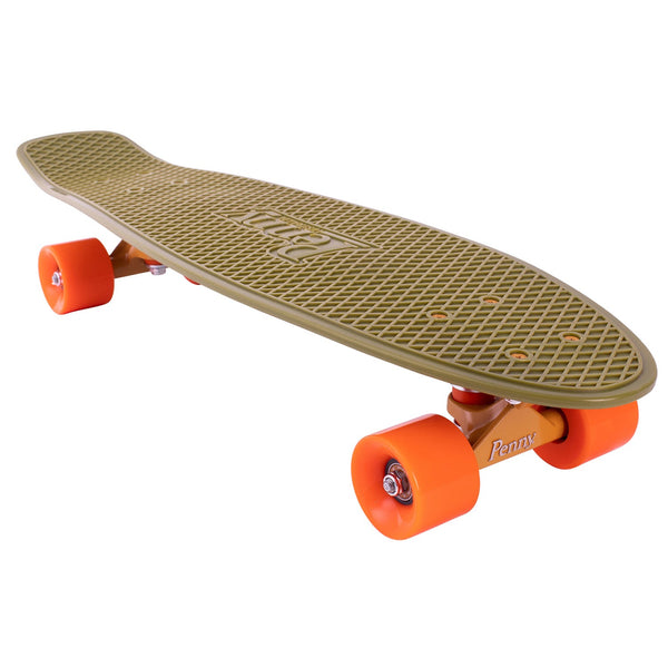 Penny Cruiser skateboard 27" Burnt Olive - Green / Orange  PNY-COM-1053