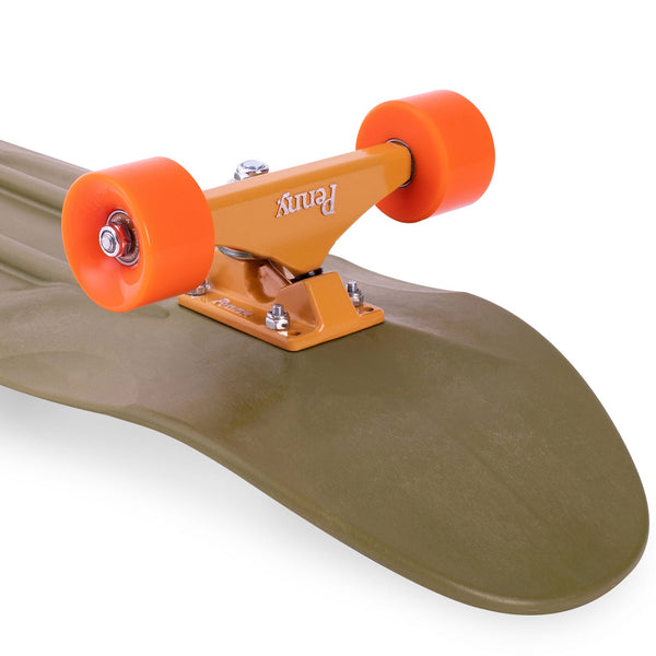 Penny cruiser skateboard Burnt Olive Green / Orange - 32" PNY-COM-2011