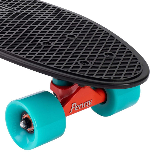 Penny Cruiser skateboard 27" Bright Light Black/Turquoise  PNY-COM-1051
