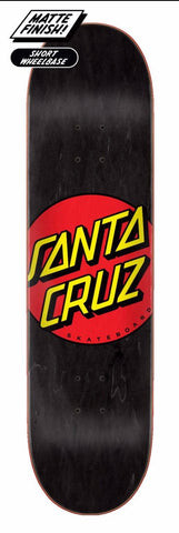 Santa Cruz Skateboard Deck Classic Dot Black 8.25" SCR-SKD-2330